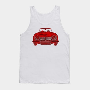 Triumph TR4 classic car red inversion Tank Top